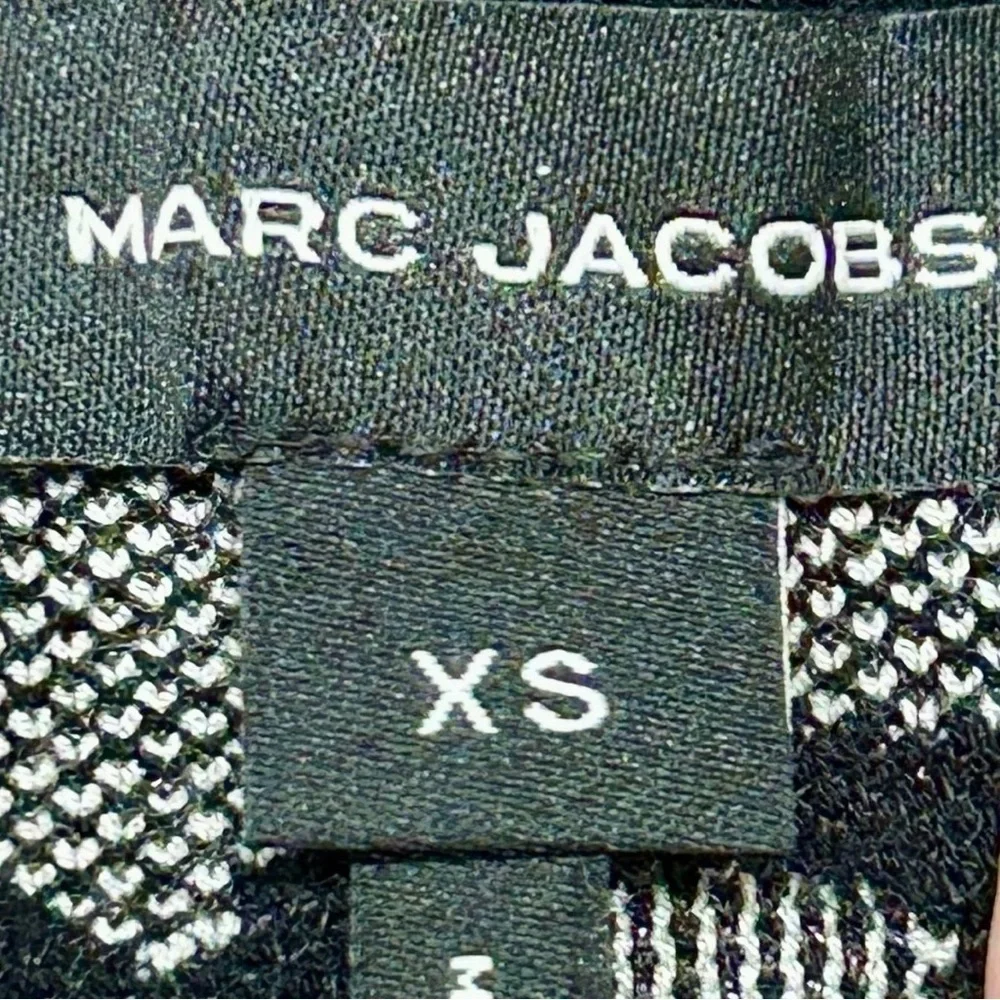 Marc Jacobs Daisy Jacquard Polo Sweater XS Black White Floral 2024